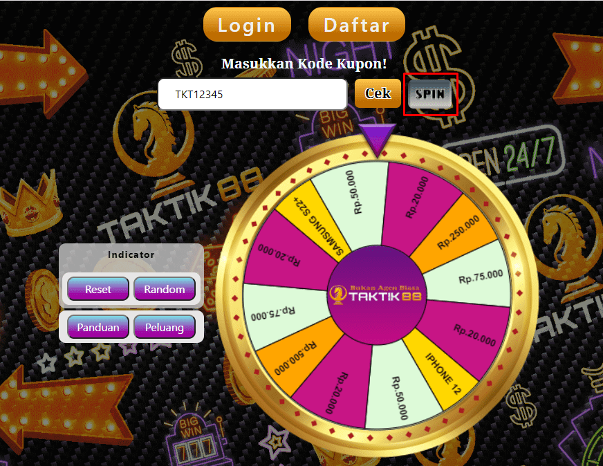 langkah kedua wheel taktik88
